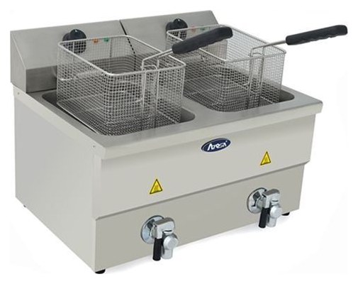 Electric Fryer – 548 × 480mm Countertop (Twin)