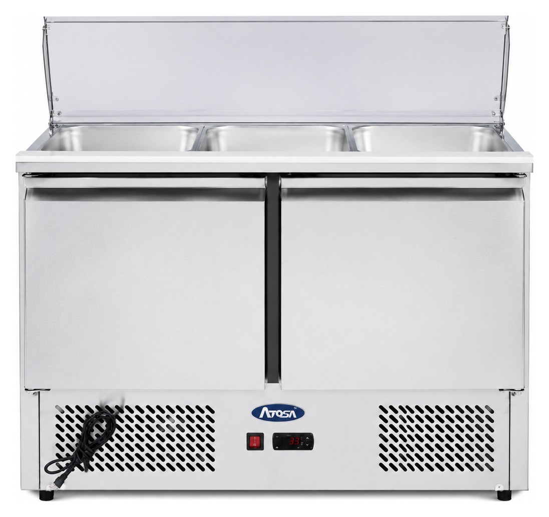 Saladette – 1045mm, Hinged Lid Pan Top — ESL3813GR