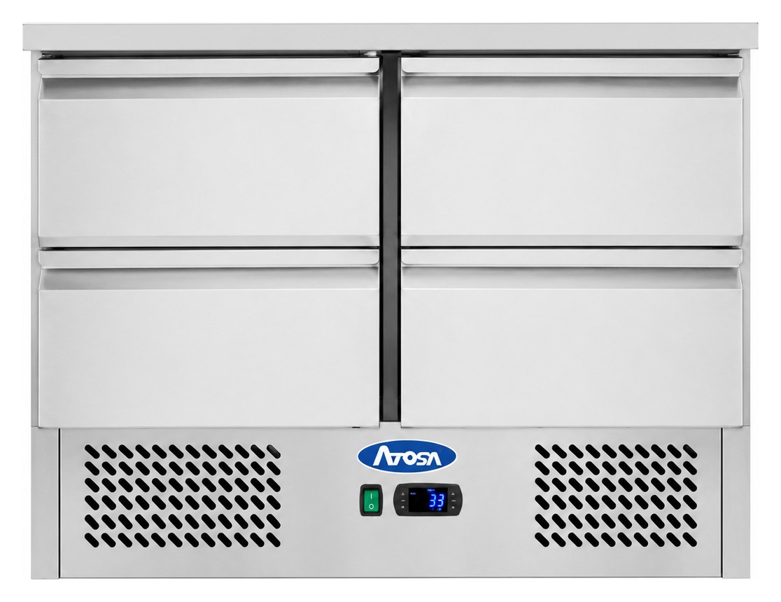 Saladette – 900mm, 4 Drawer — ESL3820GR