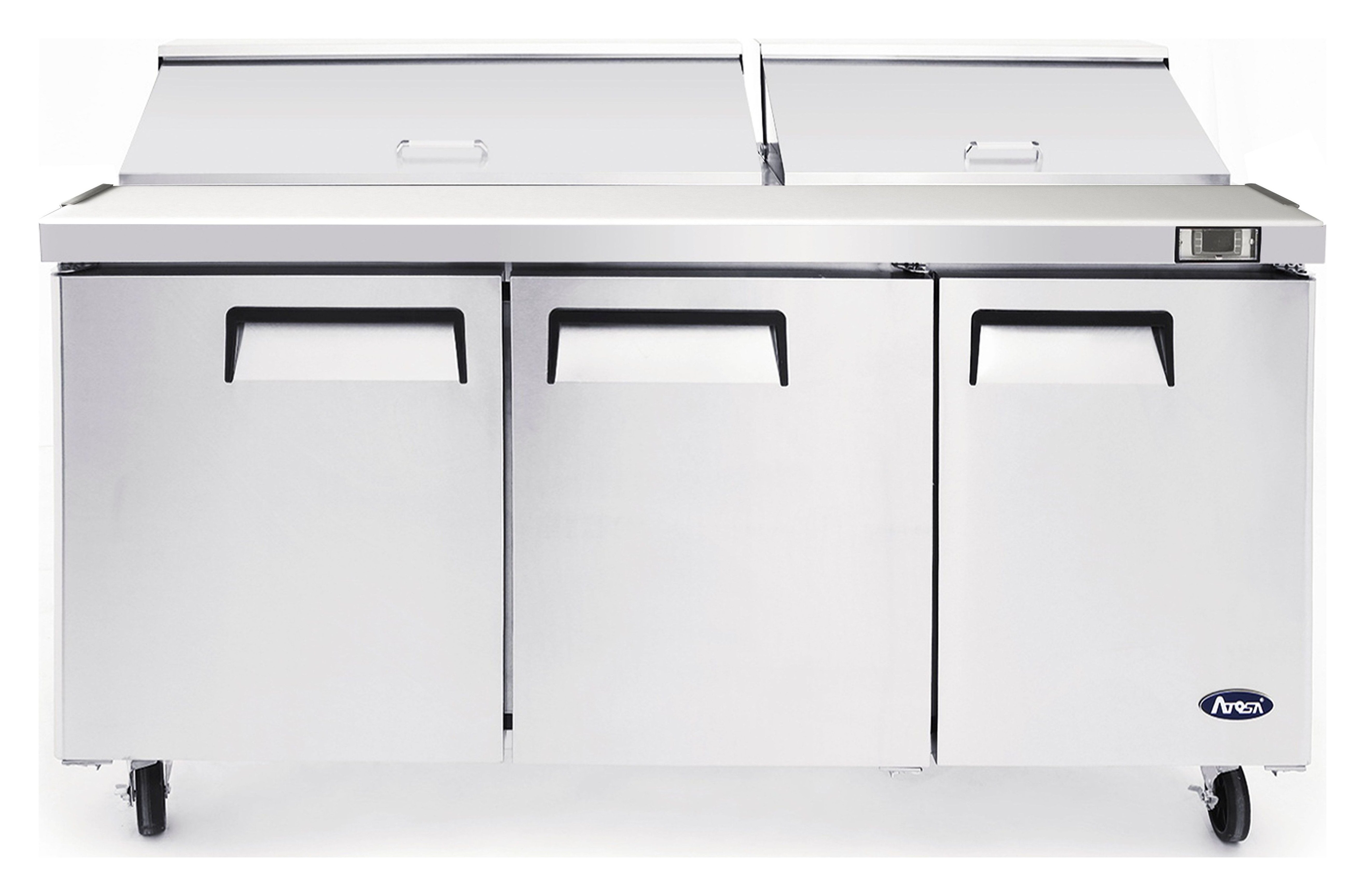 Sandwich Prep Table – Mega Top, 3 Door — MSF8308GR